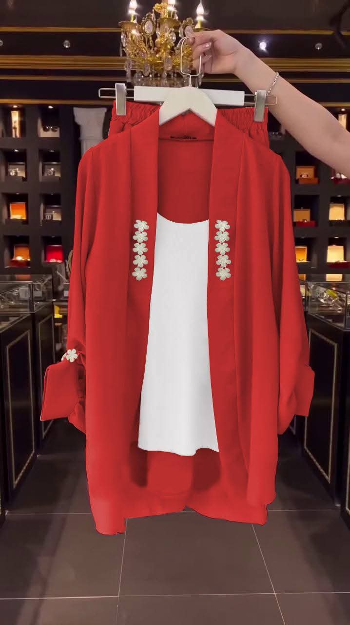 Bold red 3-piece set
