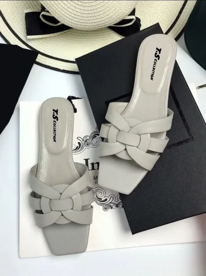Woven Strap Mule Sandal"