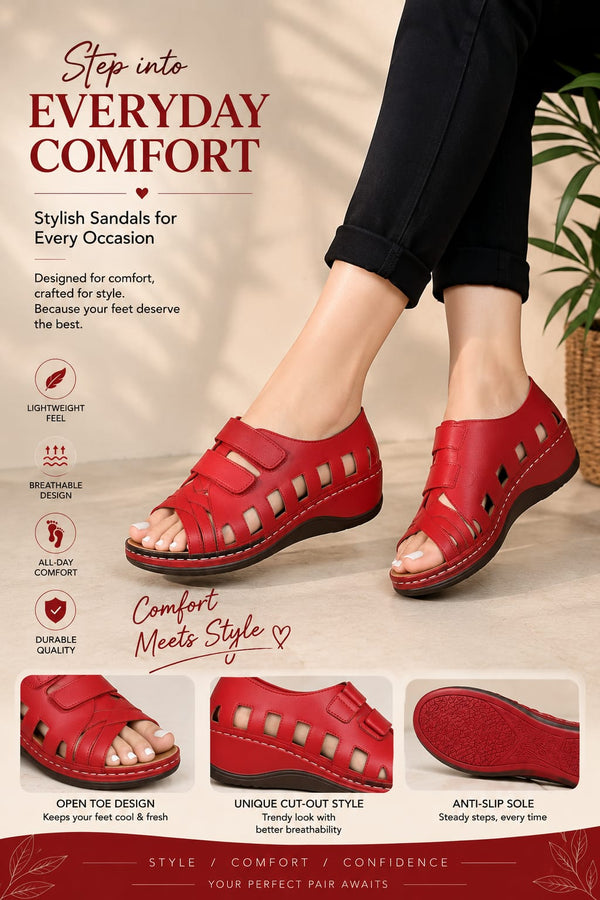 Women's Breathable Comfort Wedge Sandals