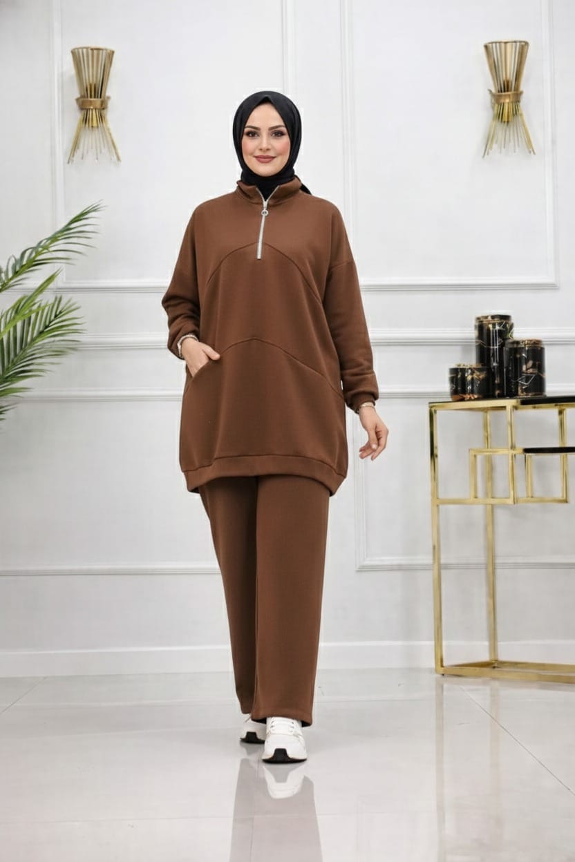 2-Piece Mustard Yellow Winter Tracksuit