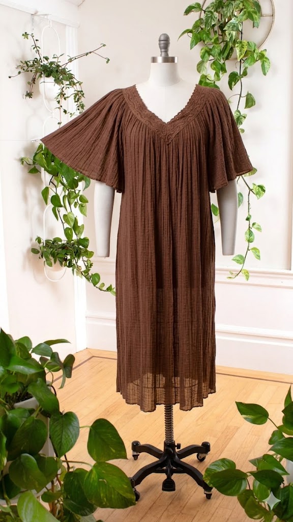 Elegant Pleated  Nighty