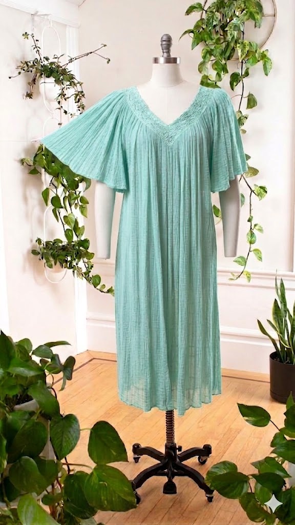 Elegant Pleated  Nighty